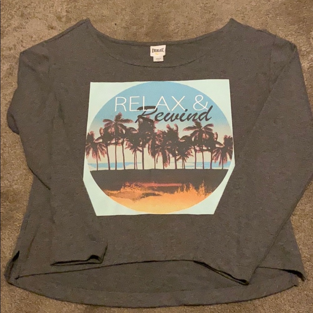 Long sleeve Relax and Rewind yoga sweater